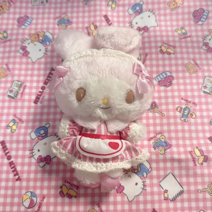 [BUNJANG] Cosmerow My Melody Maid Mascot Plush / 코스메로 마이멜로디 인형 메이드 마스코트 누이