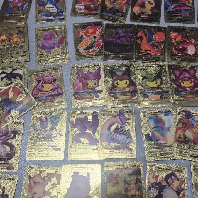 [BUNJANG] Pokemon Gold Foil Full Set 49 Cards / 포켓몬 카드 금박  풀세트  금카드49장 새제품선물