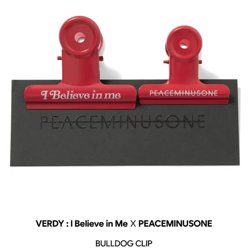 [BUNJANG] Peaceminusone x Verdy Bulldog Clip Red (Set of 2) / 피스마이너스원 x 베르디 불독 클립 레드 (2개 세트)