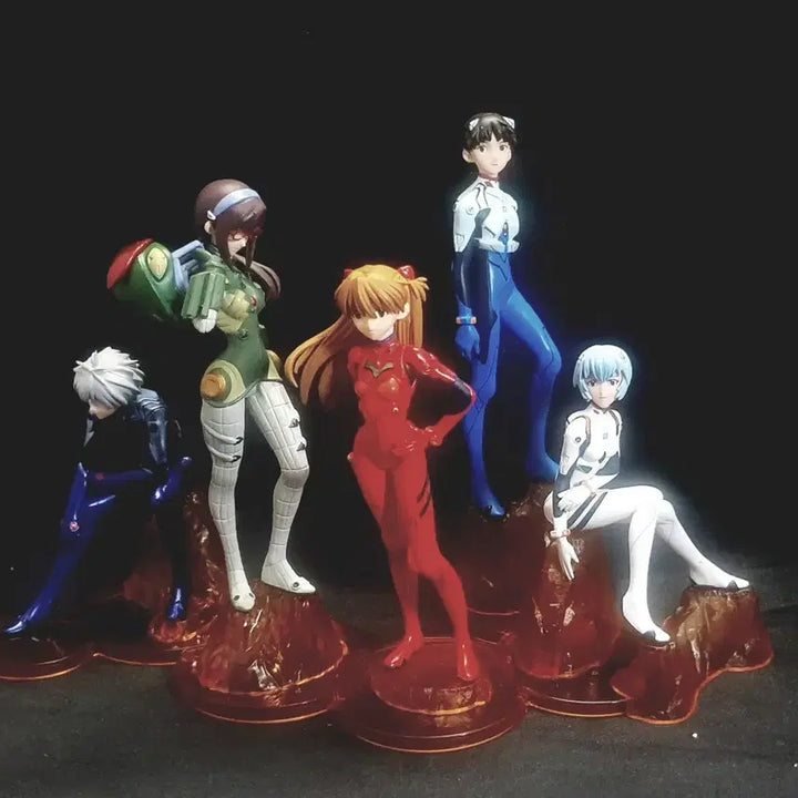 [BUNJANG] Revoltech Evangelion Metallic Color Limited Edition Figure with Pedestal Set / 에반게리온,리볼텍,메탈릭컬러,피규어,대좌세트,정품