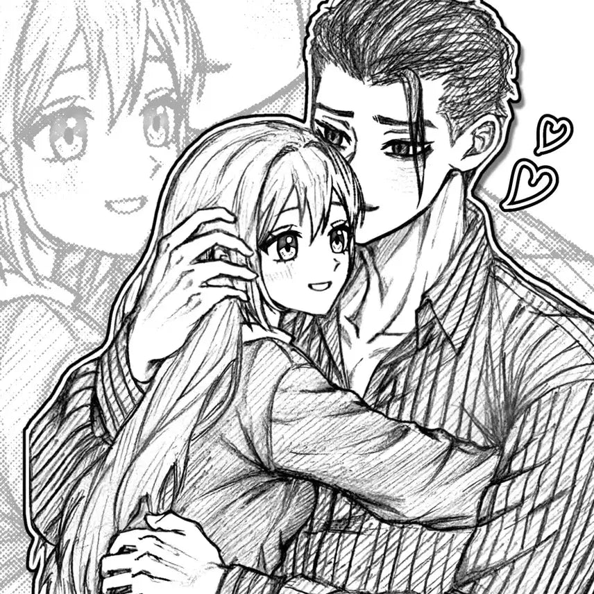 [BUNJANG] Monochromatic Sketch Commission Bust/Half-body / (무컨펌) 손그림 낙서 커미션 낙퀄 두상 흉상 반신 1인 2인 페어