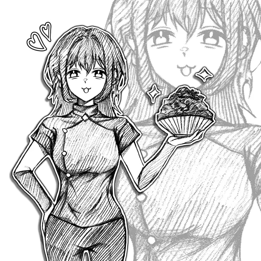 [BUNJANG] Monochromatic Sketch Commission Bust/Half-body / 손그림 낙서 커미션(2) 무컨펌 낙서 낙퀄 흉상 반신 1인 2인