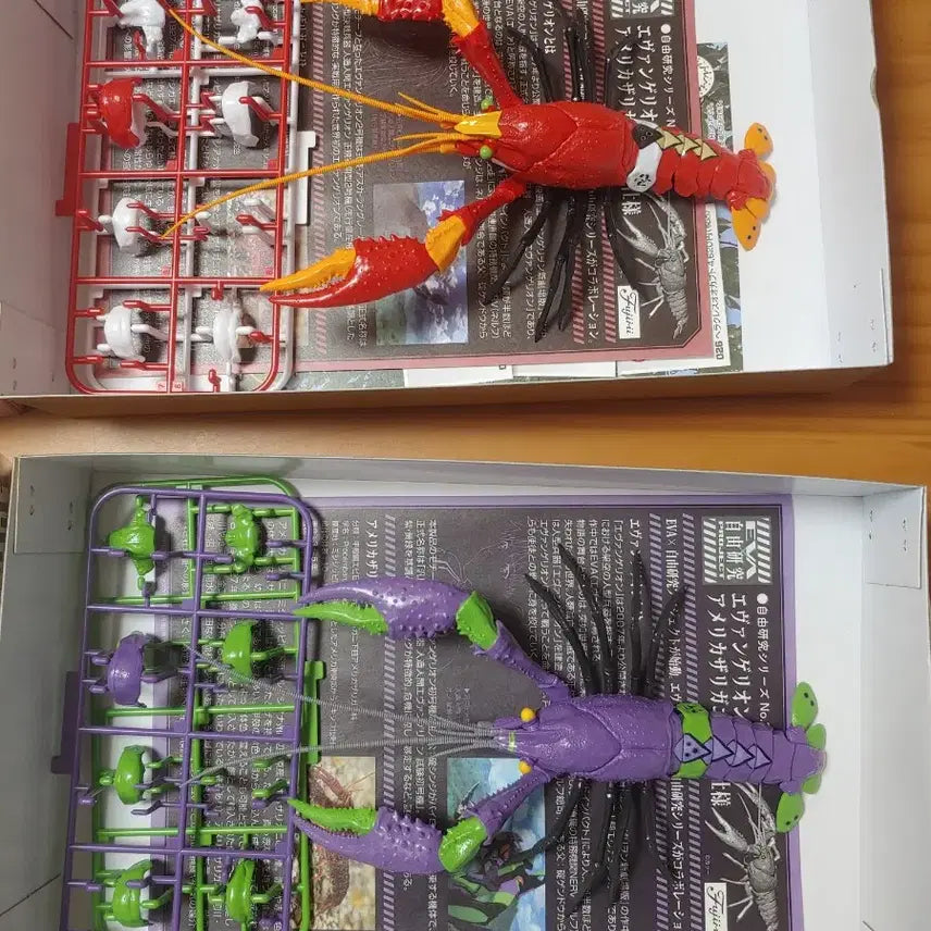 [BUNJANG] Fujimi Mokei "Free Study" Crayfish Eva Unit-01 &amp; Unit-02 Assembly Kit (Bandai Bio) / 후지미모형 자유연구 가재 에바 초호기,2호기 조립품 (반다이 생물)