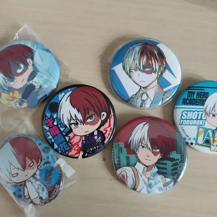 [BUNJANG] My Hero Academia Todoroki Shoto Original Art Can Badge Set / 나히아 토도로키 쇼토 캔뱃지 급처 일괄 원화 세트
