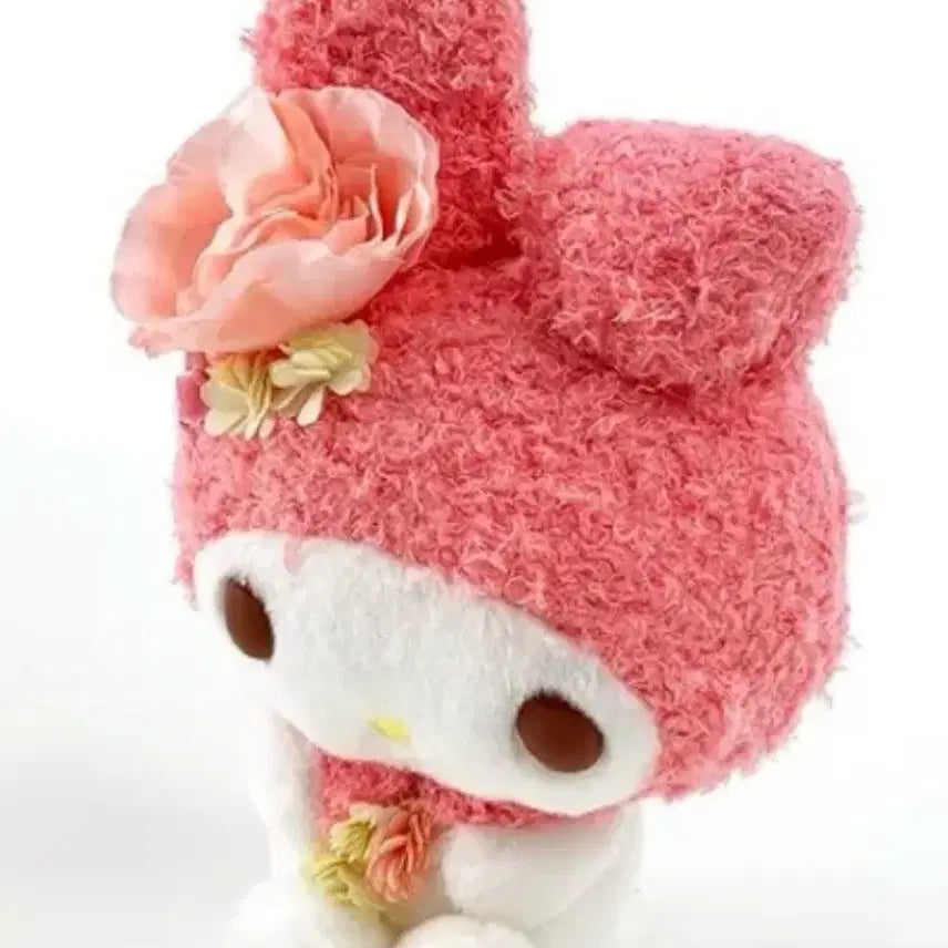 [BUNJANG] Sanrio My Melody 45th Anniversary Flower Plush (2020) / 고전 핑크 마이멜로디 인형 판매