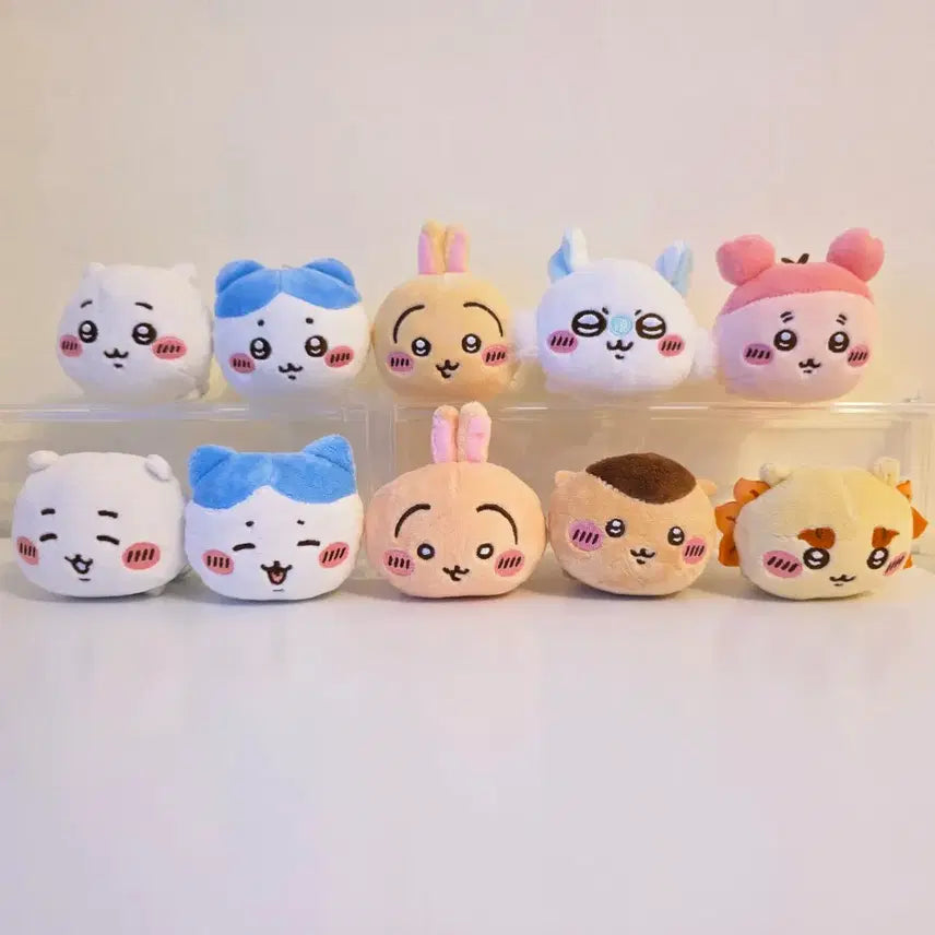 [BUNJANG] Chiikawa Sleeping Neso Nui Sleeping Plush Doll Set / 치이카와 엎드린 인형 네소베리 누이구루미 1, 2탄 10종 가챠