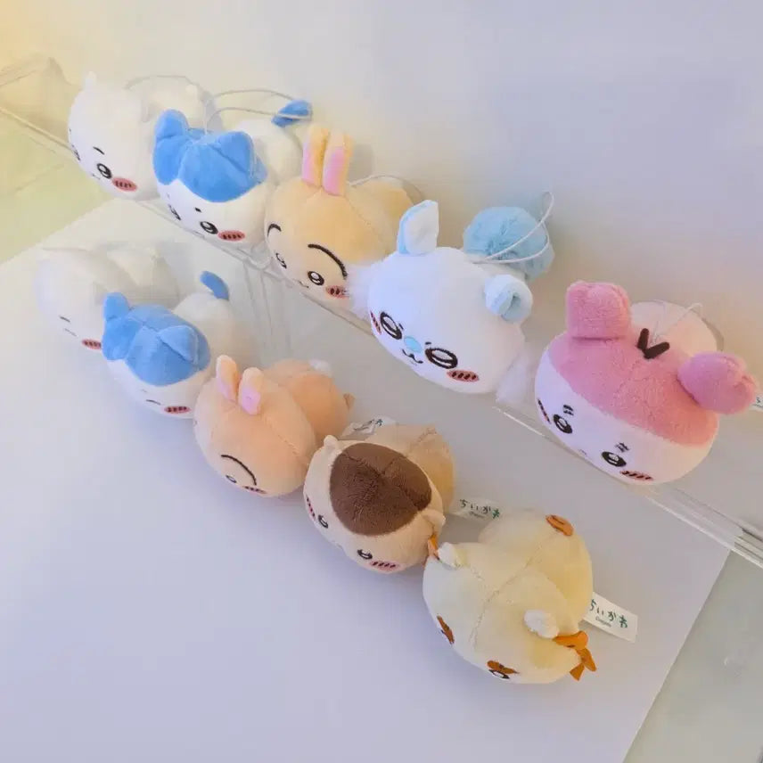 [BUNJANG] Chiikawa Sleeping Neso Nui Sleeping Plush Doll Set / 치이카와 엎드린 인형 네소베리 누이구루미 1, 2탄 10종 가챠