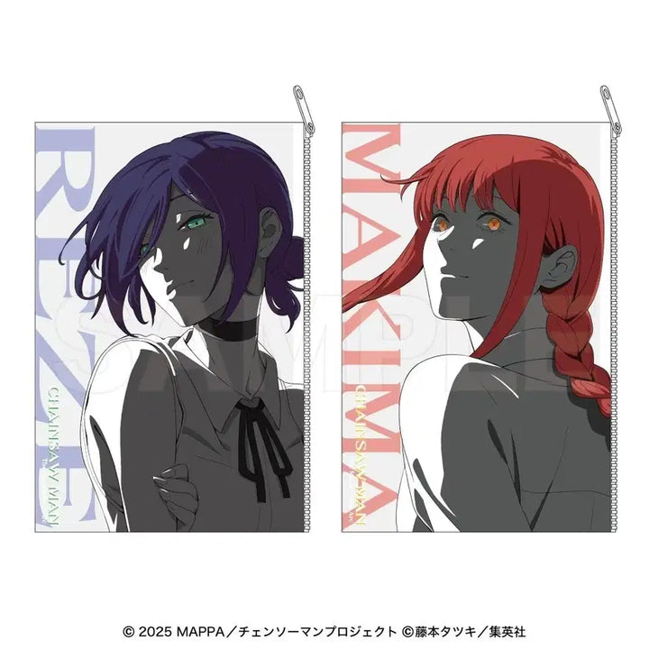 [BUNJANG] Chainsaw Man Reze &amp; Makima Osaka/Tokyo Pop-up Clear Pouch / 체인소맨 레제편 오사카 도쿄 팝업 레제 마키마 클리어 파우치 굿즈