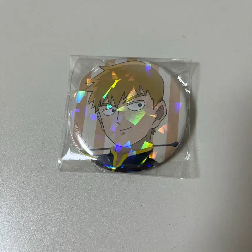 [BUNJANG] Mob Psycho 100 Reigen Arataka Hologram Can Badge / 모브사이코 100 레이겐 캔뱃지