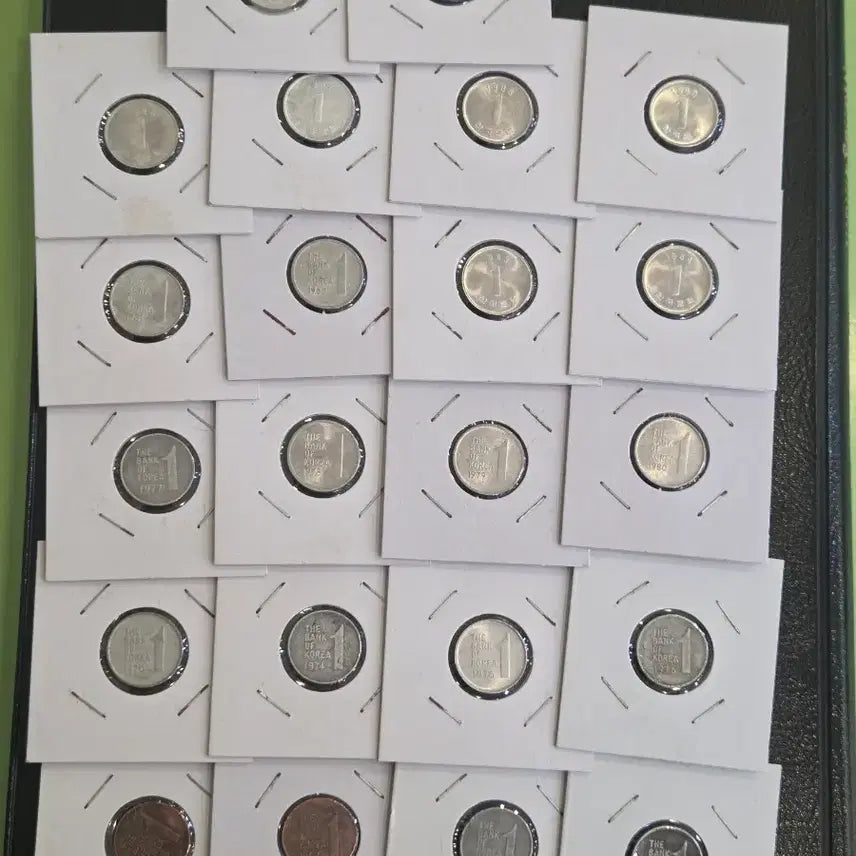 [BUNJANG] 1966-1991 Korean 1 Won Coin Set / 옛날돈, 1원짜리 사용제, 1966년 1991년까지 발행된 모든주화,