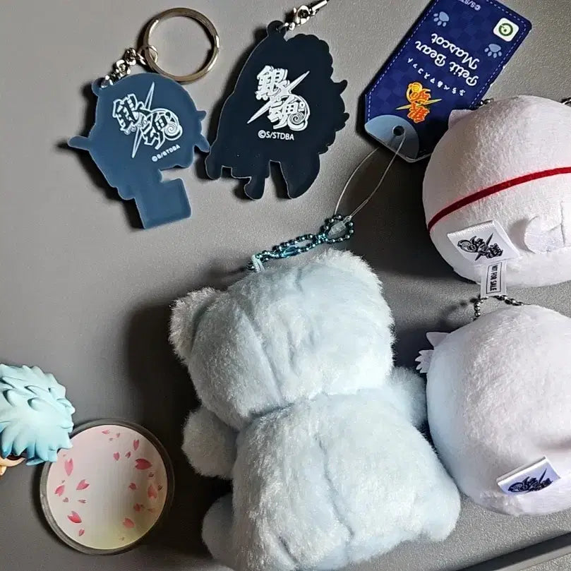 [BUNJANG] Gintama Gintoki Keychain Plush Doll Figure Bundle Set / 은혼 긴토키 키링 인형 피규어 일괄