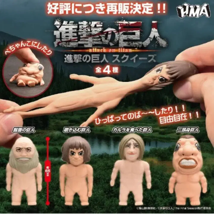 [BUNJANG] Attack on Titan Dina Fritz Giant Squeeze Toy / 진격의 거인 스퀴즈 다이나 거인