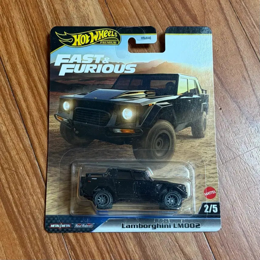 [BUNJANG] Hot Wheels Premium Lamborghini LM002 Black Furious Chase Diecast Car / 핫휠 프리미엄 람보르기니 LM002 블랙 분노의질주 미니카 다이캐스트