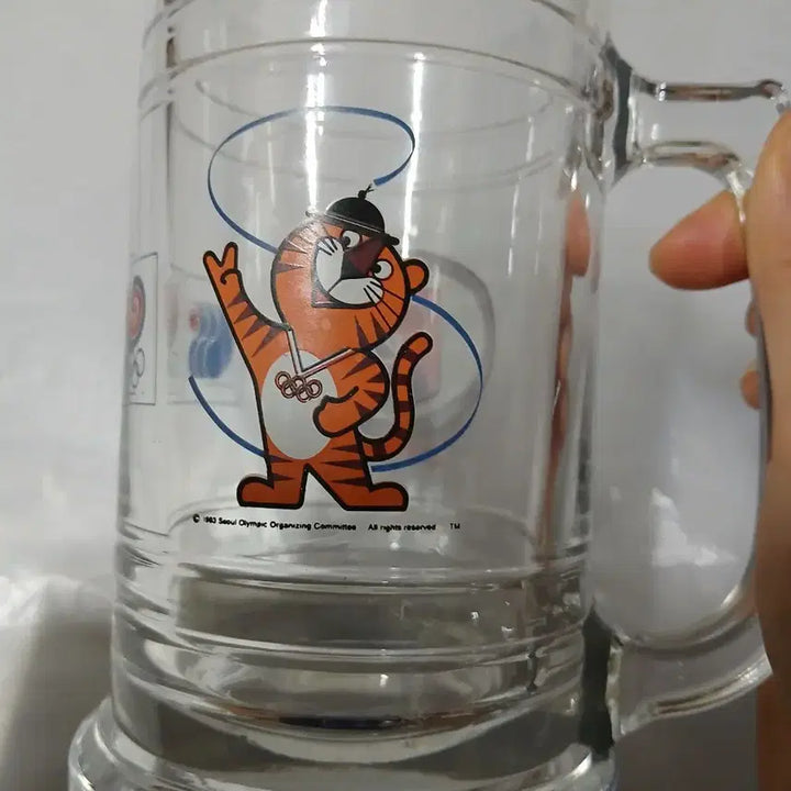 [BUNJANG] 1988 Seoul Olympics Hodori OB Beer Glass / 88올림픽기념 호돌이 OB맥주잔