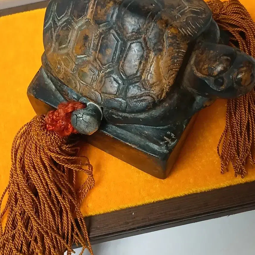 [BUNJANG] Turtle Seal, Gubeolche Manuscript Style, 880g Bronze Seal / 거북이동낙관인장