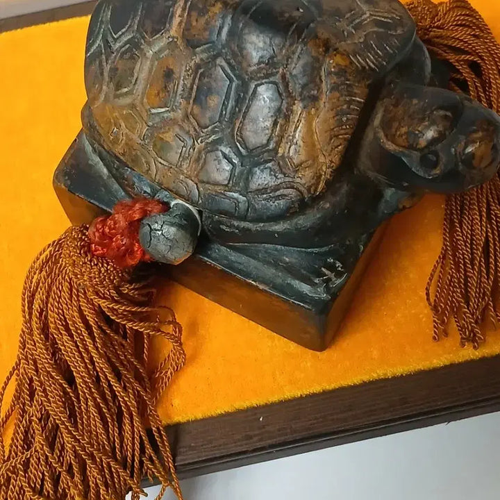 [BUNJANG] Turtle Seal, Gubeolche Manuscript Style, 880g Bronze Seal / 거북이동낙관인장