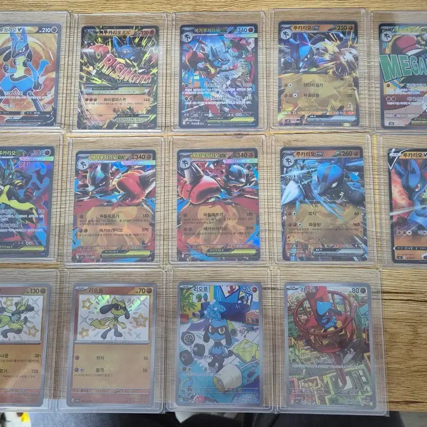 [BUNJANG] Lucario &amp; Riolu Assorted Pokémon Cards Bundle / 루카리오 포켓몬 카드 급처