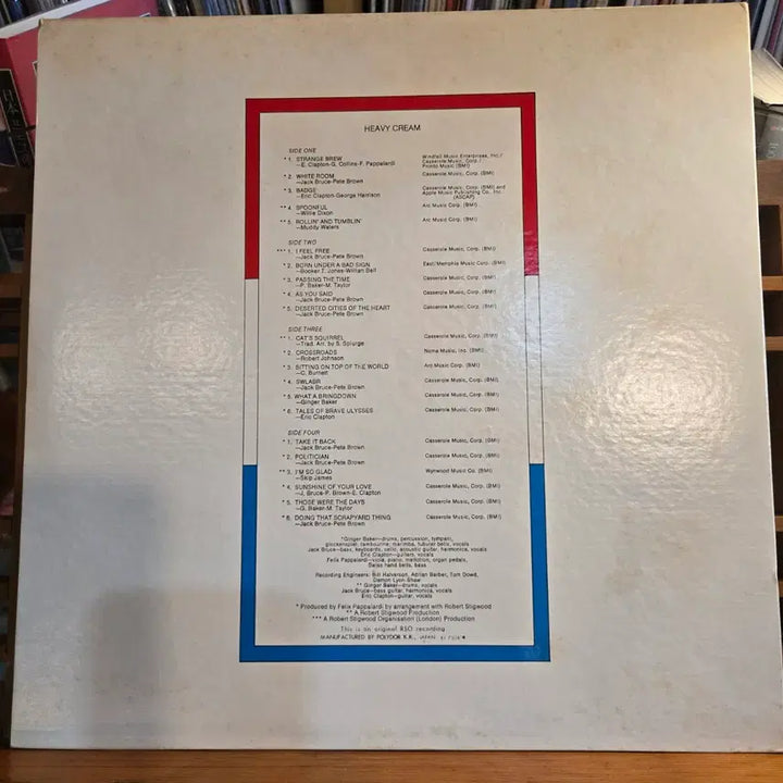 [BUNJANG] Cream Heavy Cream 73 JP 1st Press 2LP / Cream.heavy Cream.73.JP.초반.NM-/NM+,NM+.민