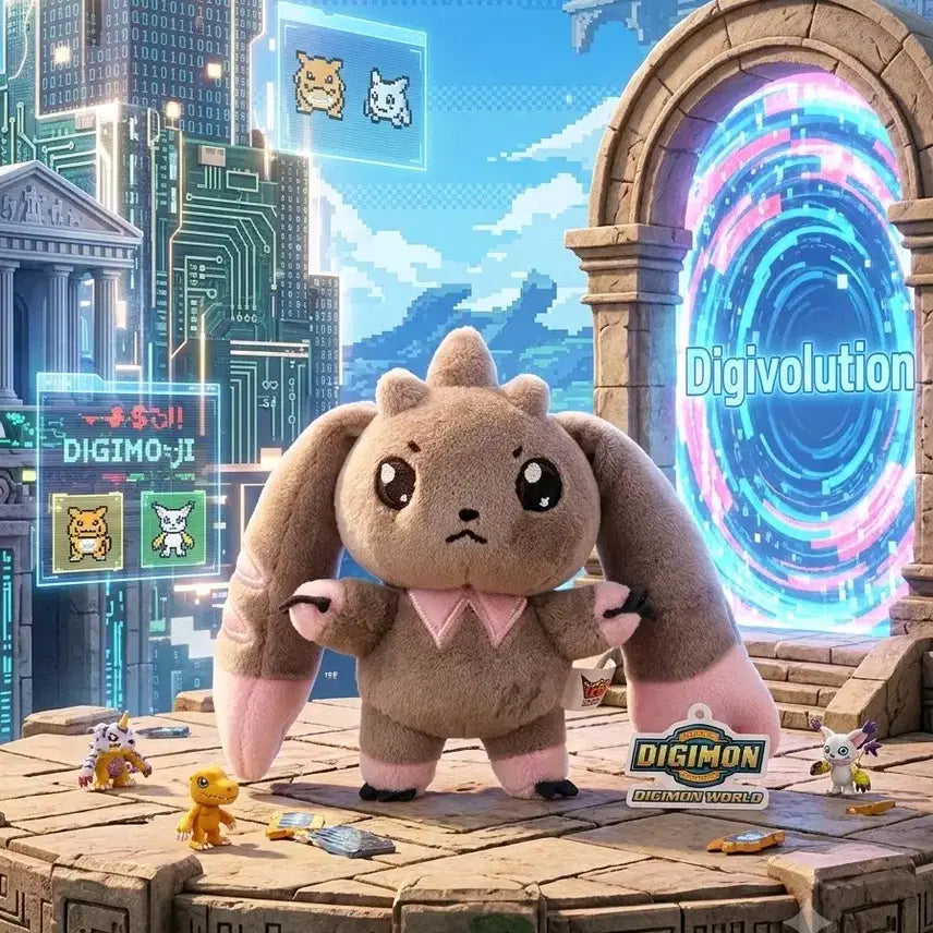 [BUNJANG] Digimon Tamers Lopmon Plush Keychain / 디지몬 테이머즈 로프몬 인형 키링