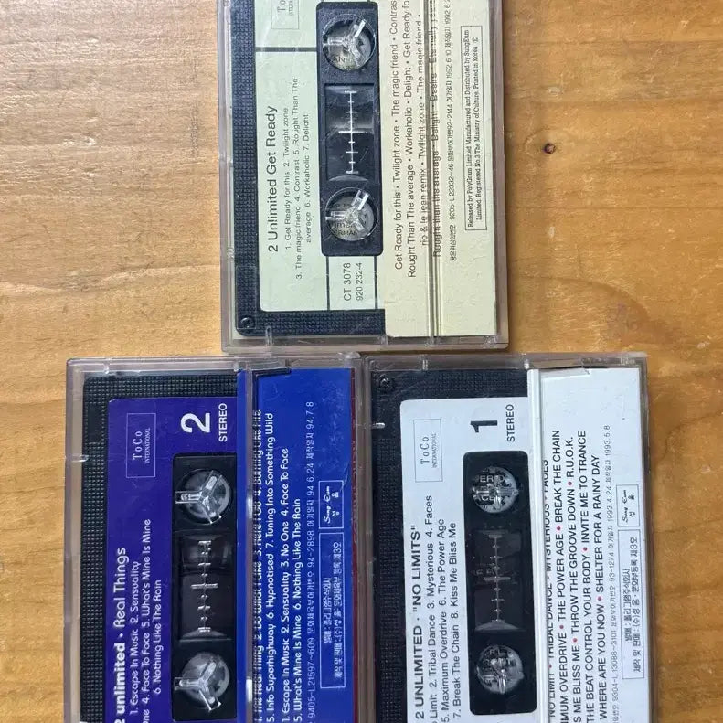 [BUNJANG] Two Unlimited Cassette Tape Bundle Set / 투 언리미티드 카세트테이프 모음