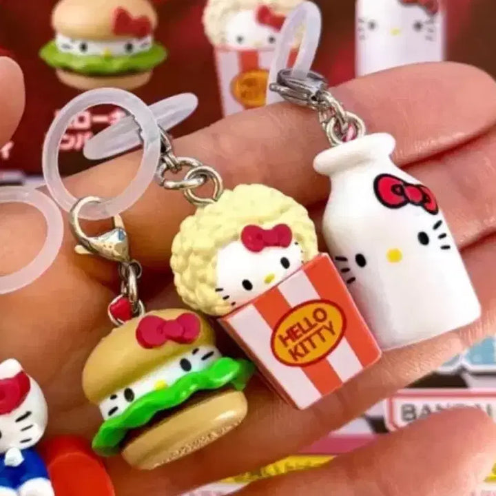 [BUNJANG] Bandai Hello Kitty American Design Popcorn Gacha Figure / 헬로키티 아메리칸 디자인 메지루시 팝콘 가챠 반다이 피규어