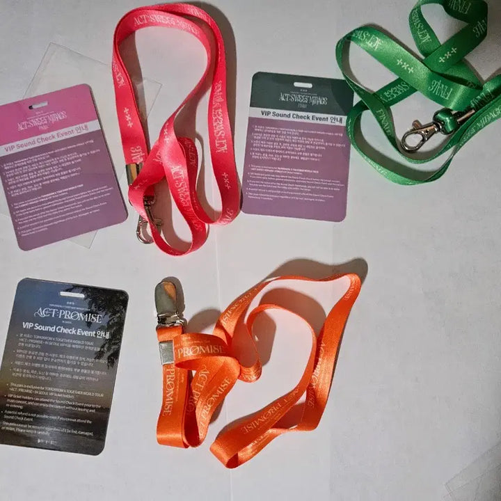 [BUNJANG] TXT Concert VIP Ticket Lanyard Set / 투바투 콘서트 VIP 티켓 목걸이 3종 일괄가격 투모로우바이투게더 TXT