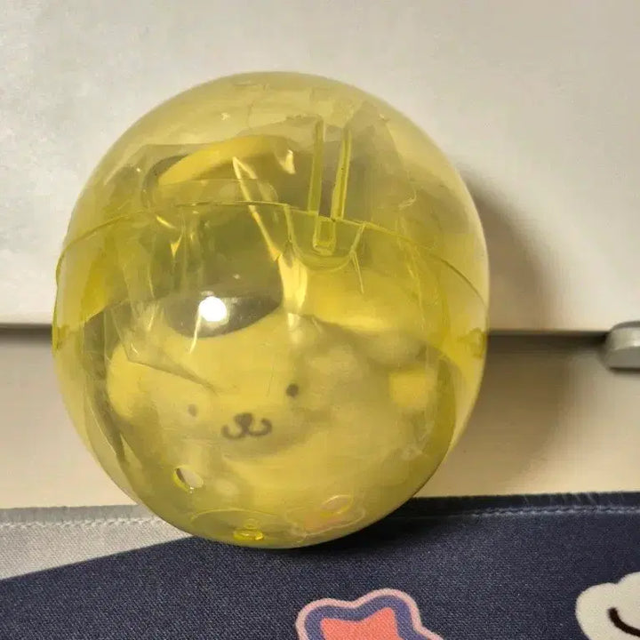 [BUNJANG] Sanrio Pompompurin Fluffy Carabiner Mascot Keychain Gacha / 산리오 폼폼푸린 플로키 카라비너 마스코트 키링 가챠