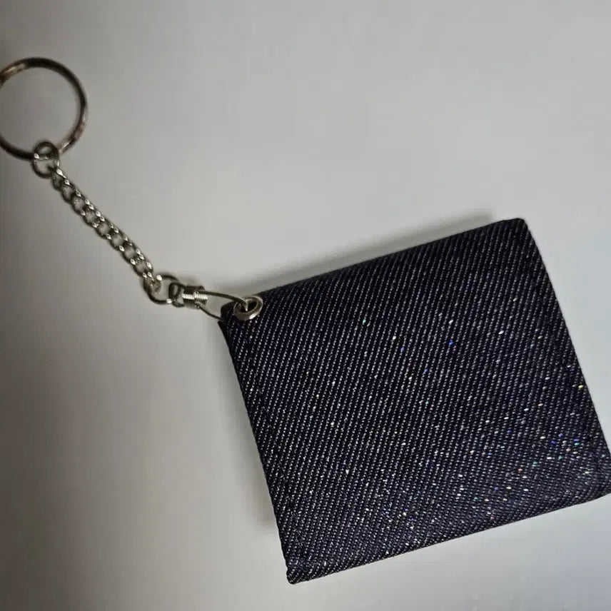[BUNJANG] Vintage Denim Coin Purse Glitter Wallet / 고전 데님 동전지갑 글리터 지갑 데님지갑 고전문구