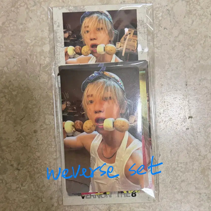 [BUNJANG] SEVENTEEN V8 Weverse Pre-order Benefit + Fan Party Benefit Vernon The8 Photocard Set / 세븐틴 V8 위버스 예판 특전 + 팬파티 특전 버논 디에잇 포카 세트