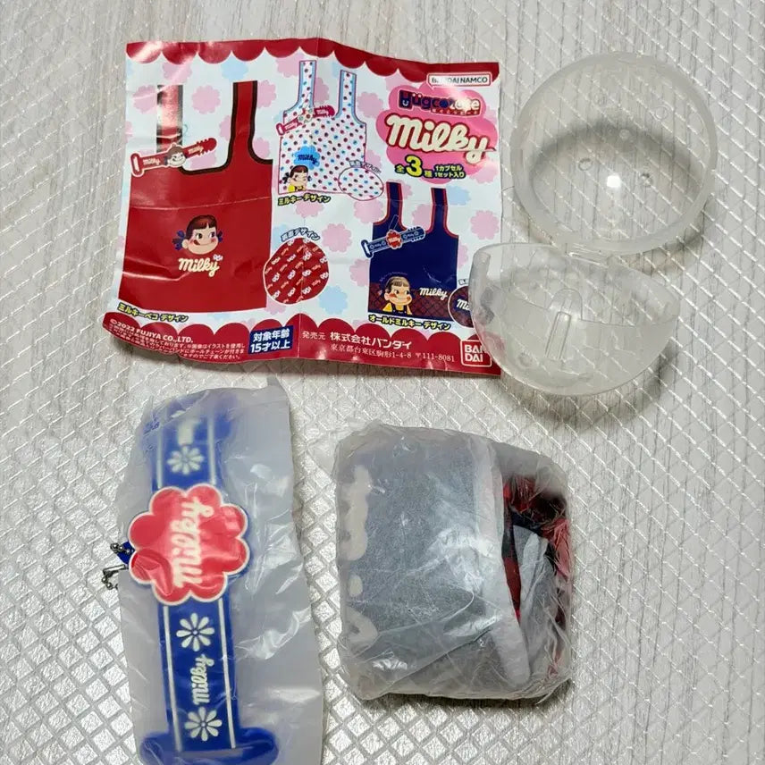 [BUNJANG] Bandai Peko Milky Retro Gacha Eco Bag Set / 3종세트) 반다이 페코 Milky 에코백 레트로 가챠 페코짱
