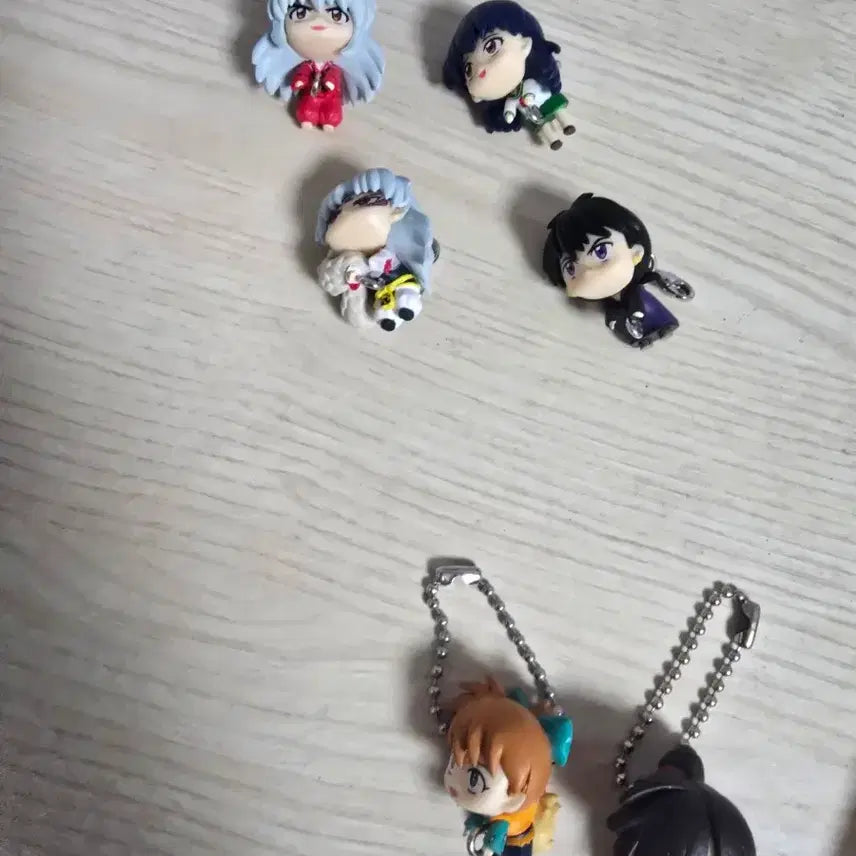 [BUNJANG] Inuyasha Gachapon Full Set Keychain Collection / 이누야샤 대롱 가챠 풀세트 일괄