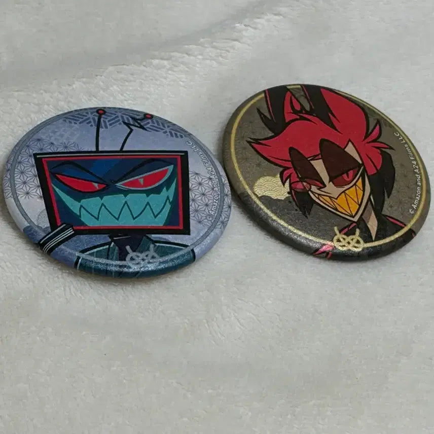 [BUNJANG] Hazbin Hotel Vox Alastor Kimono Bundle Set Can Badge / 해즈빈 호텔 복스 알래스터 기모노 캔뱃지 일괄