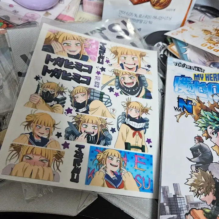 [BUNJANG] My Hero Academia The Movie: Two Heroes - Special Edition Comic Book &amp; Himiko Toga Sticker Set / 나히아 극장판 특전 만화책 +덤 토가 스티커