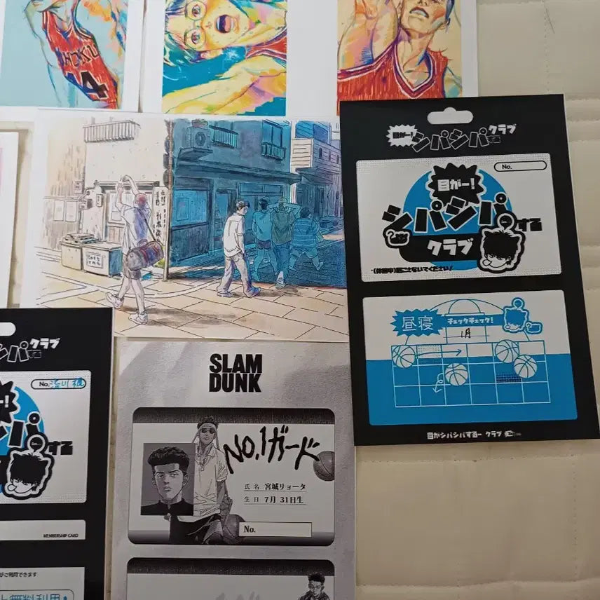 [BUNJANG] Slam Dunk Printing Box Postcard Bundle Set / [일괄] 슬램덩크 프린팅 박스 프박 엽서