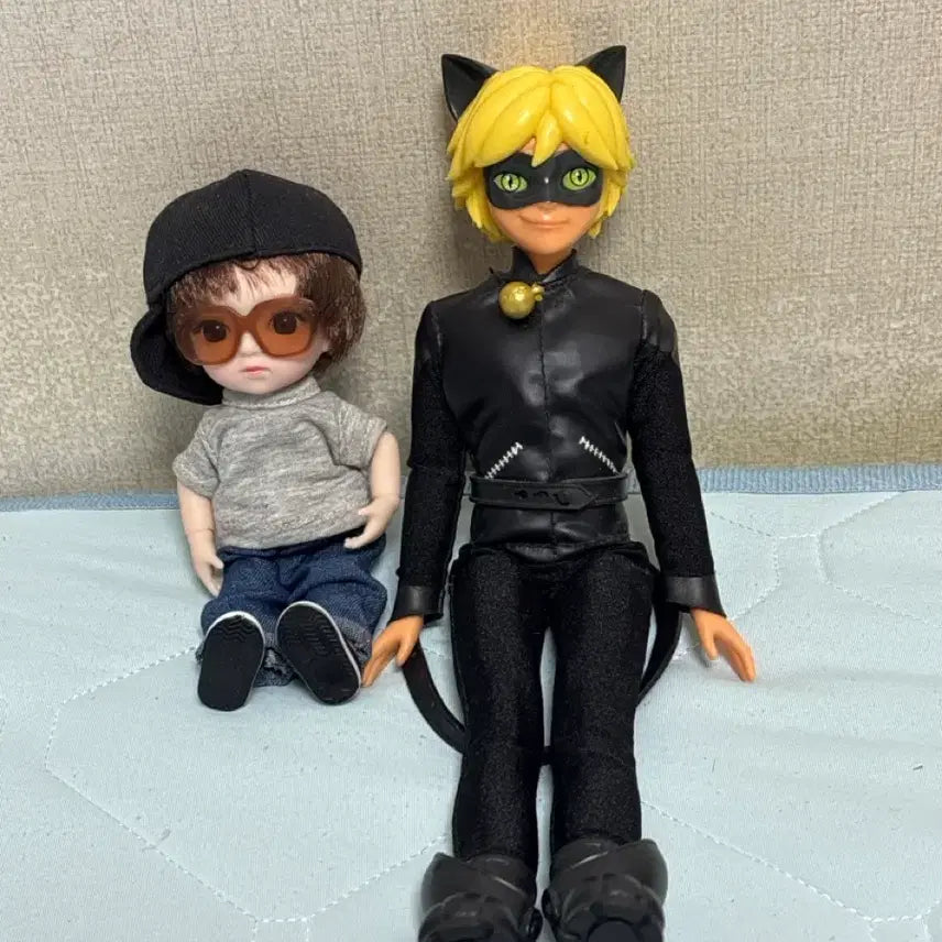 [BUNJANG] Ladybug &amp; Cat Noir Ball-Jointed Doll Bundle Set / 레이디버그 블랙캣 인형, 구체관절인형 일괄로 판매합니다