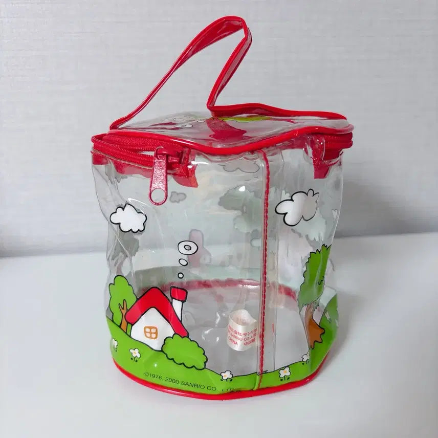 [BUNJANG] Vintage Red My Melody Pouch Storage Box / 고전 빨간 마이멜로디 파우치 수납함