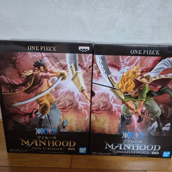 [BUNJANG] Banpresto One Piece Mann Hood Gol D. Roger &amp; Whitebeard Figure Set (Sealed) / 반프레스토 원피스 맨후드 골D 로저 흰수염 피규어(미개봉)