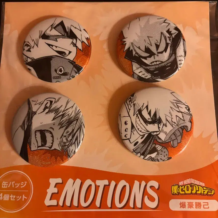 [BUNJANG] My Hero Academia Bakugo Emotion Can Badge (Sealed) / 히로아카 바쿠고 이모션 캔뱃지 미개봉
