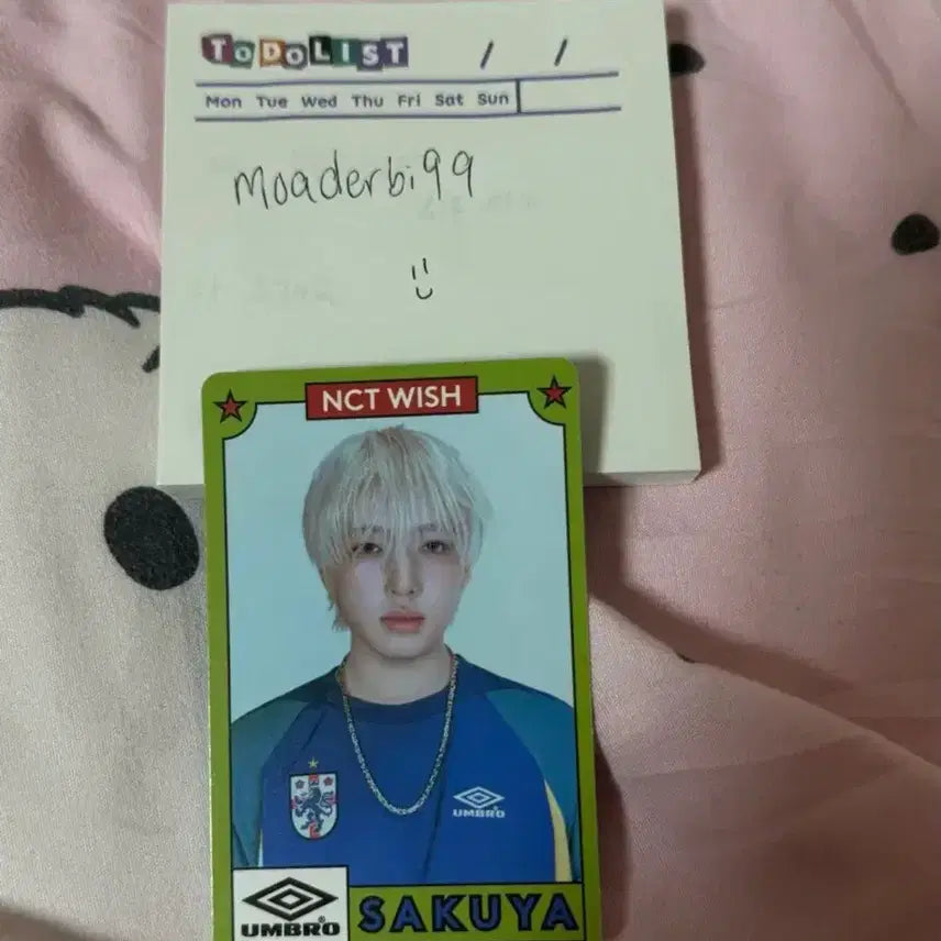 [BUNJANG] NCT WISH Umbro Pop-Up Photocard Sakuya / NCT WISH 엔시티 위시 엄브로 팝업 포토카드 사쿠야