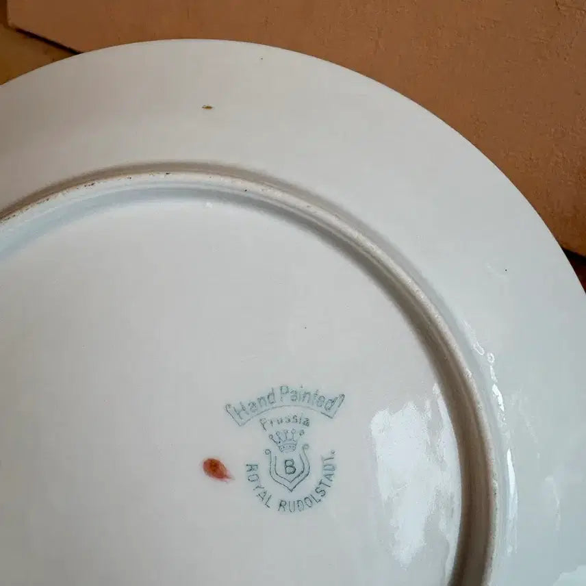 [BUNJANG] 1890s Royal Rudolstadt Salad Plate / 1890년대 독일 앤틱 로열 루돌슈타트 샐러드 접시