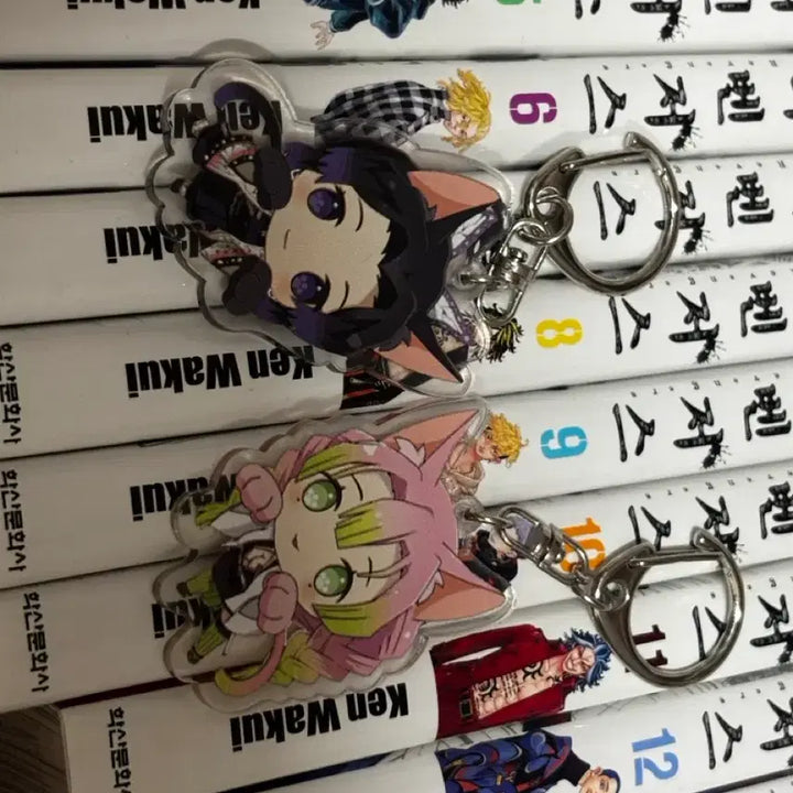 [BUNJANG] Demon Slayer Mitsuri &amp; Shinobu Acrylic Keychains Bundle / 귀멸의 칼날 미츠리, 시노부 아크릴 키링 일괄 | 귀칼 굿즈
