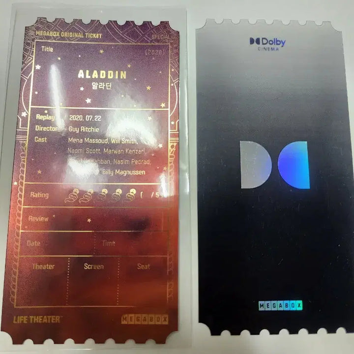 [BUNJANG] Aladdin Original Ticket / 알라딘 오티 오리지널티켓 판매합니다