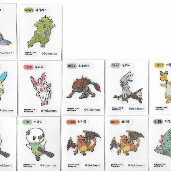 [BUNJANG] Pokemon 30th Anniversary Stickers (띠부씰) / 포켓몬 30주년 띠부씰 팔아요.