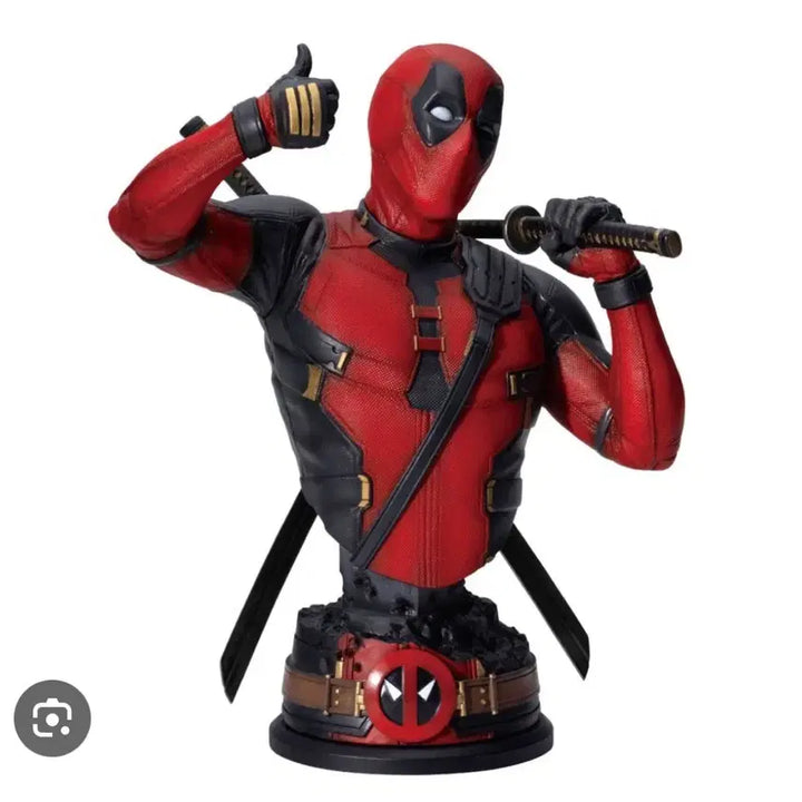 [BUNJANG] Marvel Happy Lottery Deadpool &amp; Wolverine Bust-Up Statue - Deadpool A Prize / 마블 해피쿠지 데드풀앤 울버린 버스트업 스테츄 데드풀a상