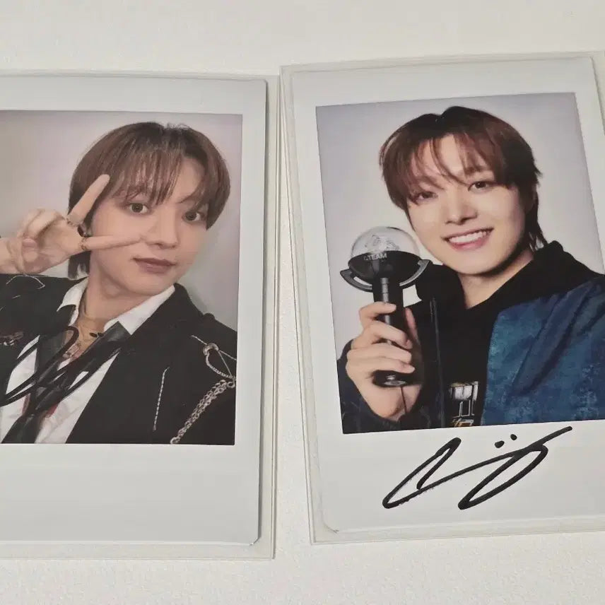 [BUNJANG] ENHYPEN Jay Signed Cheki Polaroids Bundle Set / 앤팀 의주 싸인 폴라 체키