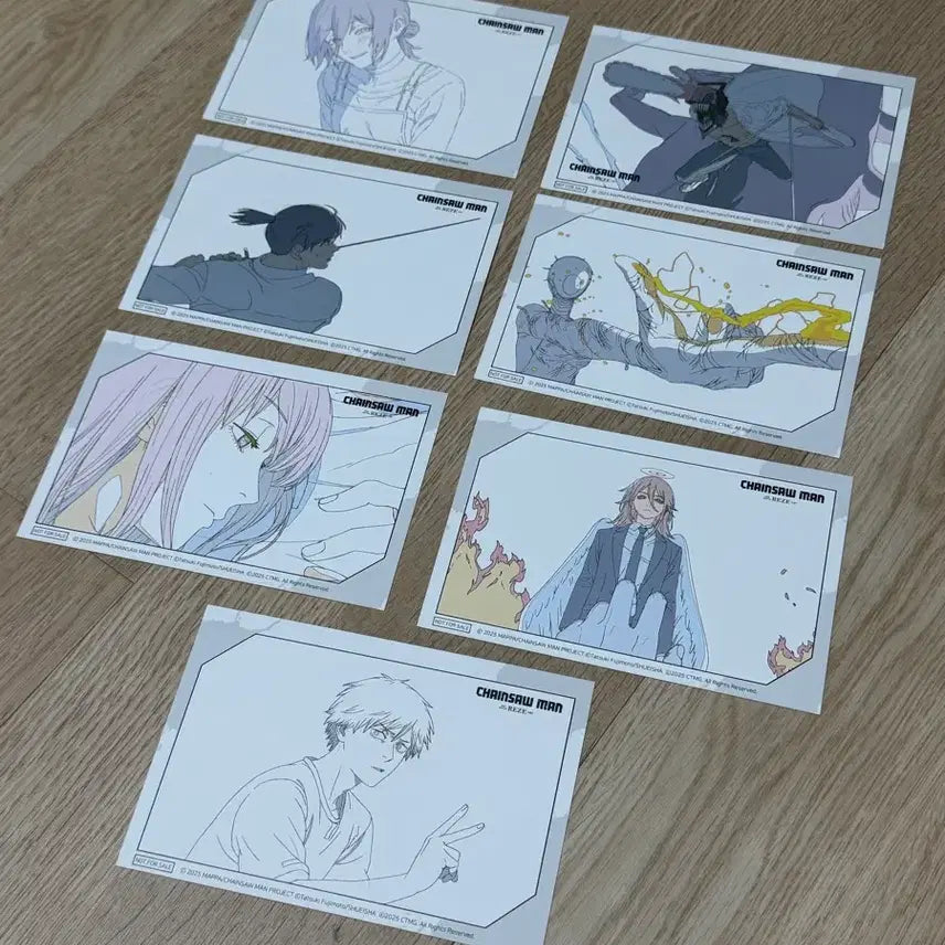 [BUNJANG] Chainsaw Man Hongdae AR Plaza Exhibition Special Edition Postcard Set / 판매) 체인소맨 홍대 AR프라자 전시회 팝업 특전 엽서