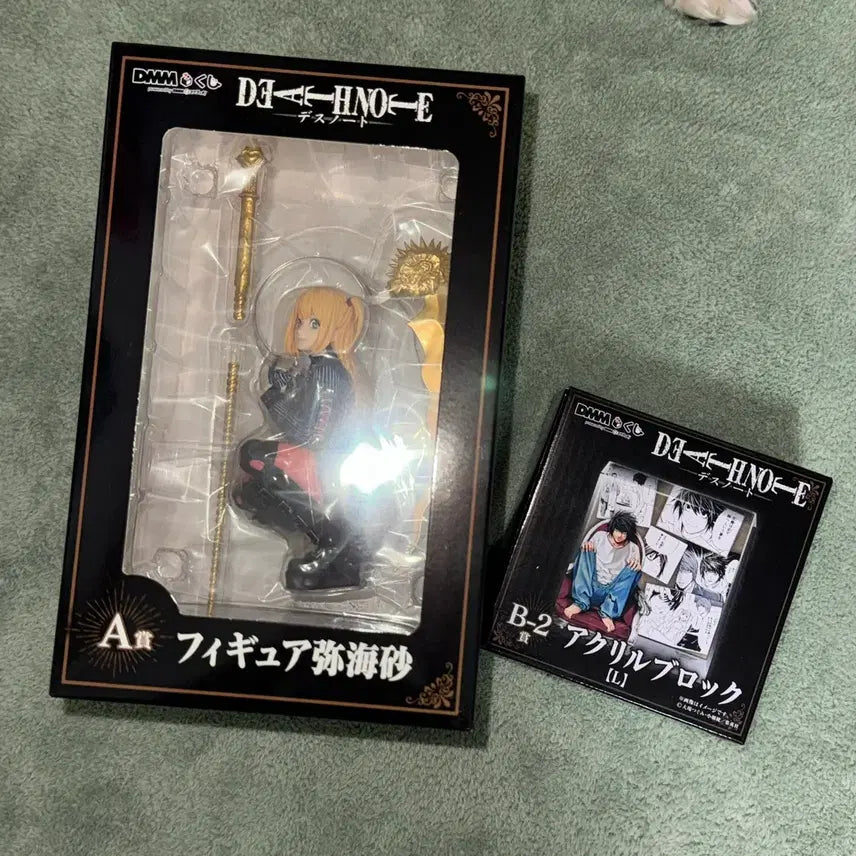 [BUNJANG] Death Note DMM Lottery A Prize Misa Figure &amp; B Prize L Acrylic Set / 데스노트 DMM 쿠지 A상 미사 피규어, B상 엘 아크릴