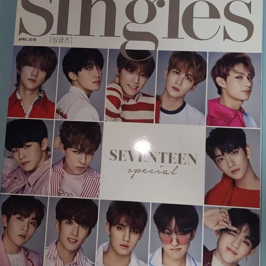 [BUNJANG] Seventeen 2018 April Singles Magazine / 2018 세븐틴 싱글즈 4월호