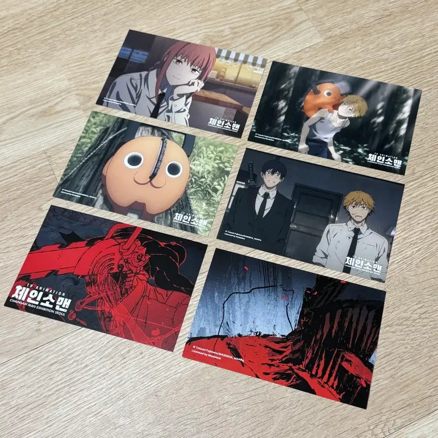 [BUNJANG] Chainsaw Man Hongdae AR Plaza Exhibition Postcard Bundle Set (16 Types) / 판매) 체인소맨 홍대 AR프라자 전시회 엽서 16종 일괄