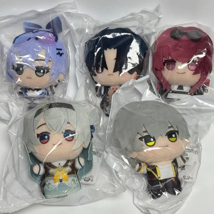 [BUNJANG] Honkai: Star Rail Chibi Plush 5-Piece Full Set (Sealed) / 미개봉, 택포 14.0) 붕괴 스타레일 치비구루미 인형 5종 풀셋